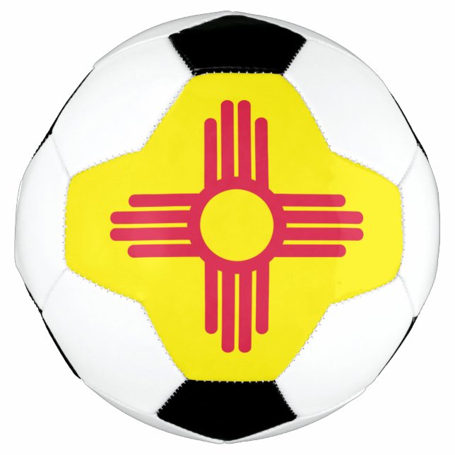 Balón De Fútbol Bandera de Nuevo México (Anverso)