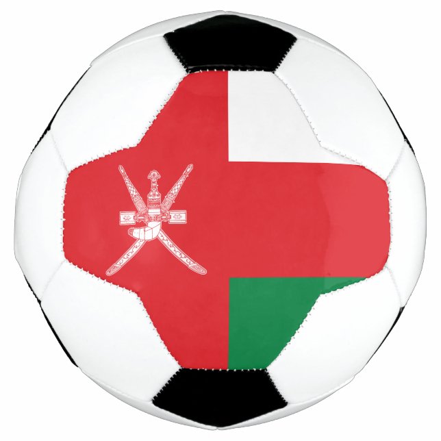 Balón De Fútbol Bandera de Omán (Anverso)