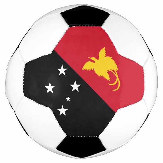 Balón De Fútbol Bandera de Papúa Nueva Guinea (Anverso)