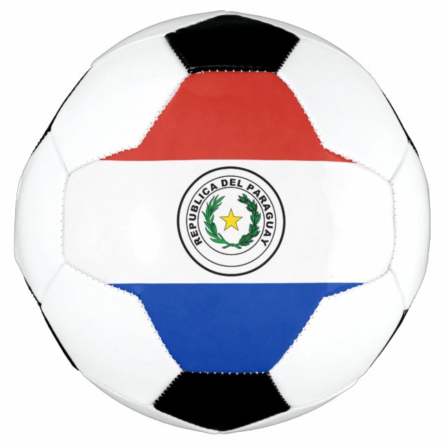 Balón De Fútbol Bandera de Paraguay (Anverso)
