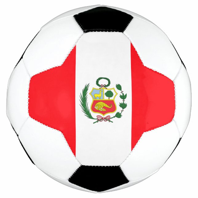 Balón De Fútbol Bandera de Perú (Anverso)