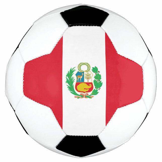 Balón De Fútbol Bandera de Perú (Anverso)