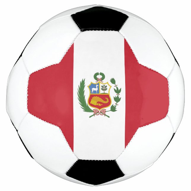 Balón De Fútbol Bandera de Perú (Anverso)
