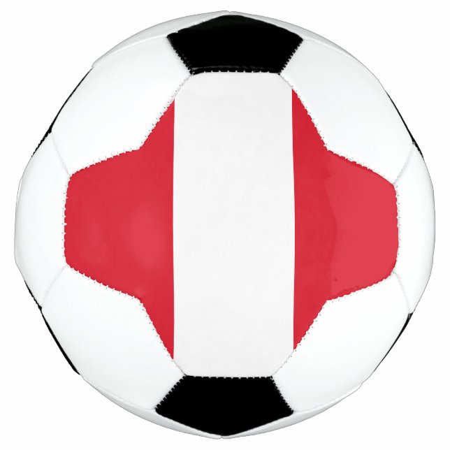 Balón De Fútbol Bandera de Perú (Anverso)