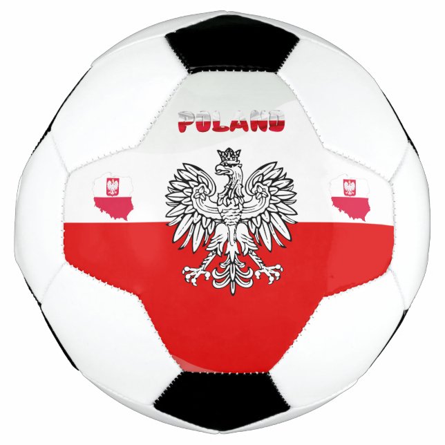 Balón De Fútbol Bandera de Polonia (Anverso)