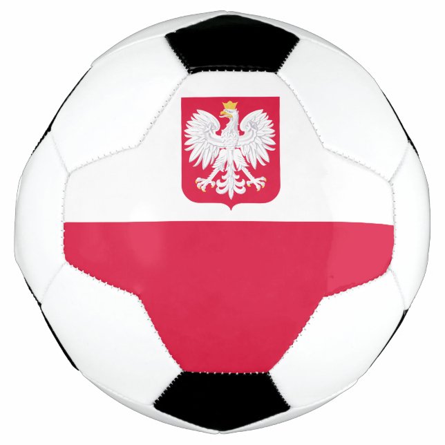Balón De Fútbol Bandera de Polonia (Anverso)