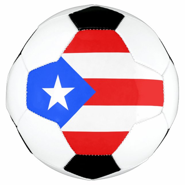 Balón De Fútbol Bandera de Puerto Rico (Anverso)