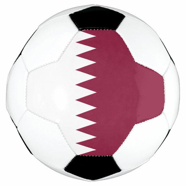 Balón De Fútbol Bandera de Qatar (Anverso)