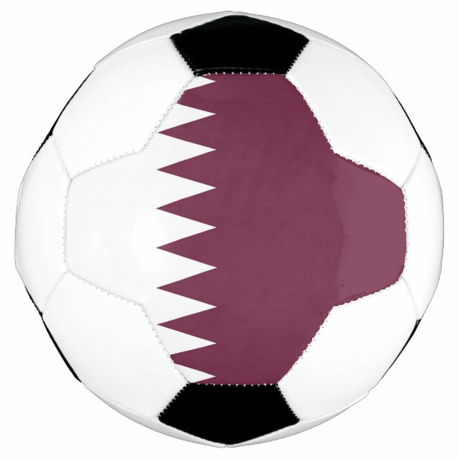 Balón De Fútbol Bandera de Qatar (Anverso)