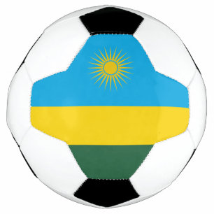 Balón De Fútbol Bandera de Ruanda