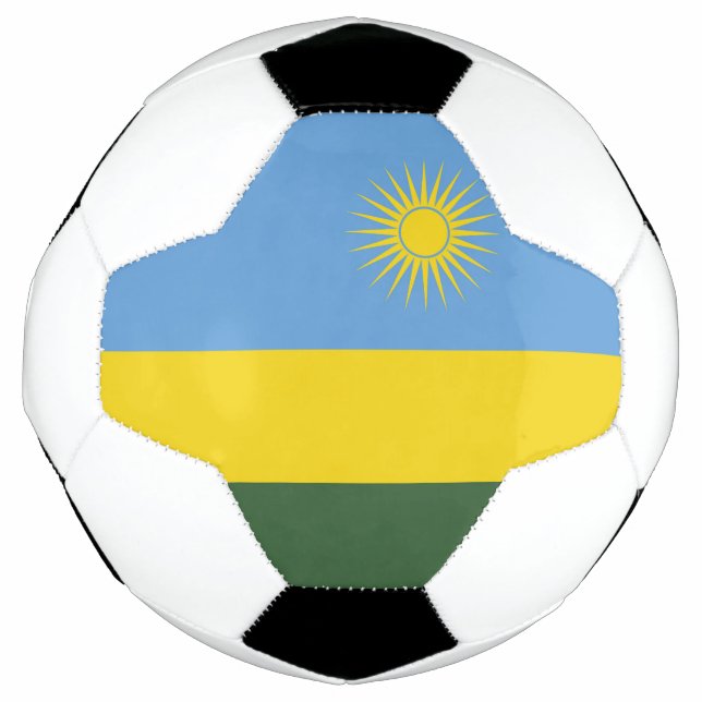Balón De Fútbol Bandera de Ruanda (Anverso)