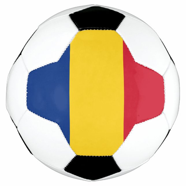 Balón De Fútbol Bandera de Rumania (Anverso)