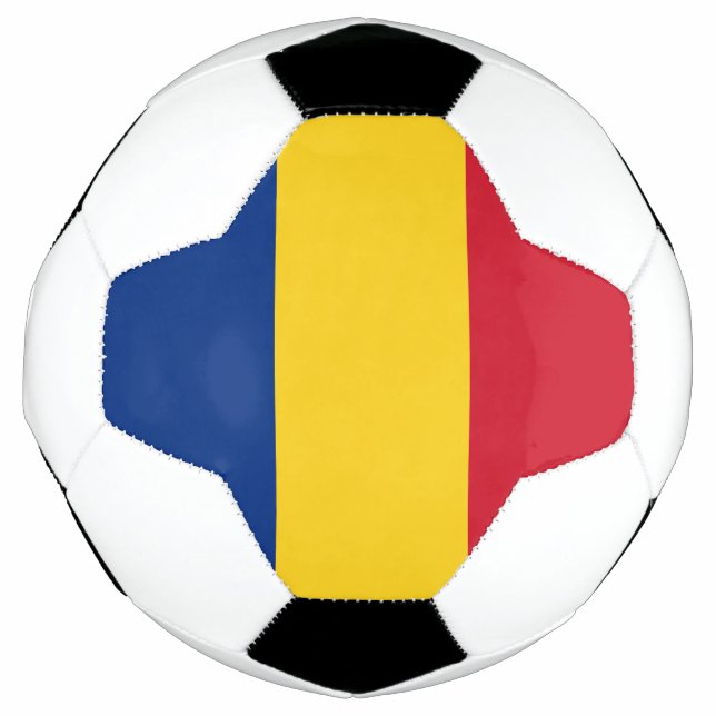 Balón De Fútbol Bandera de Rumania (Anverso)
