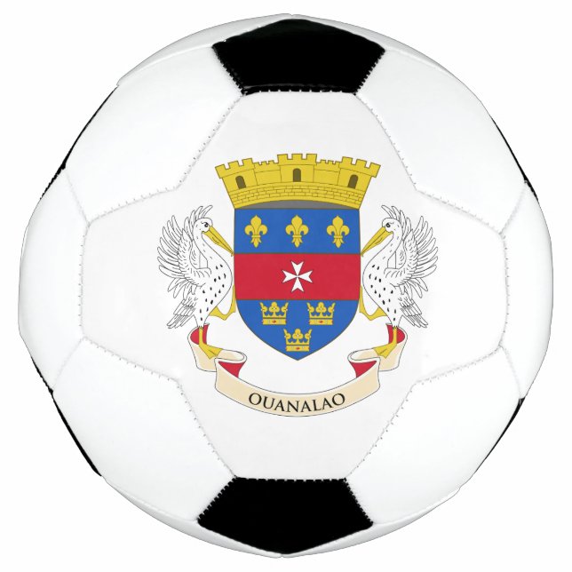 Balón De Fútbol Bandera de San Bartolomé (Anverso)