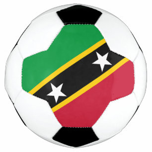 Balón De Fútbol Bandera de San Cristóbal y Nieves