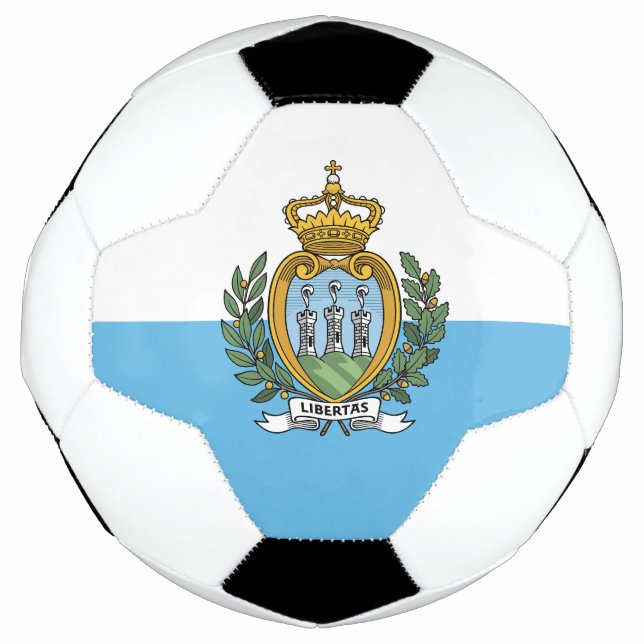 Balón De Fútbol Bandera de San Marino (Anverso)