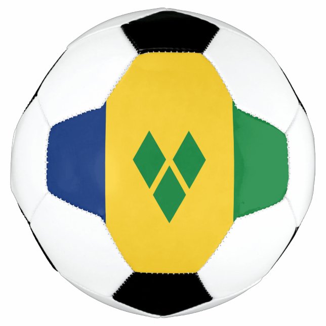 Balón De Fútbol Bandera de San Vicente (Anverso)