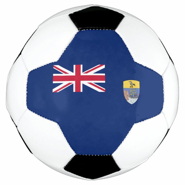 Balón De Fútbol Bandera de Santa Elena (Anverso)