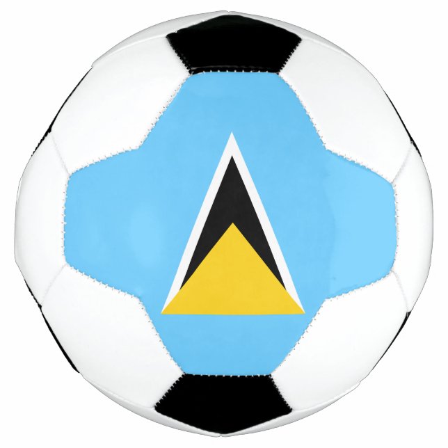 Balón De Fútbol Bandera de Santa Lucía (Anverso)