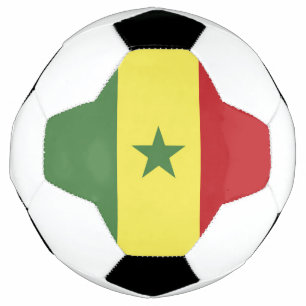 Balón De Fútbol bandera de Senegal