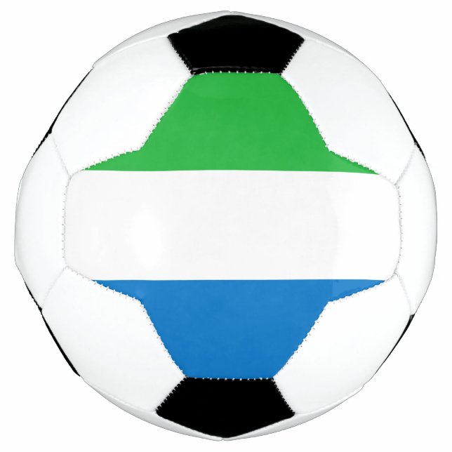 Balón De Fútbol Bandera de Sierra Leona (Anverso)