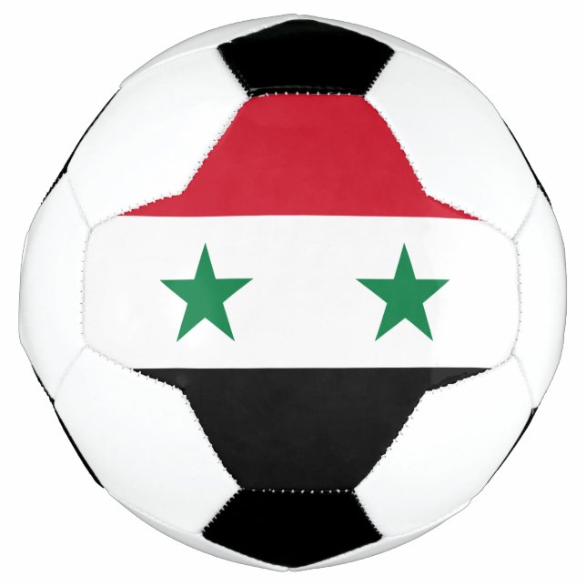 Balón De Fútbol Bandera de Siria (Anverso)