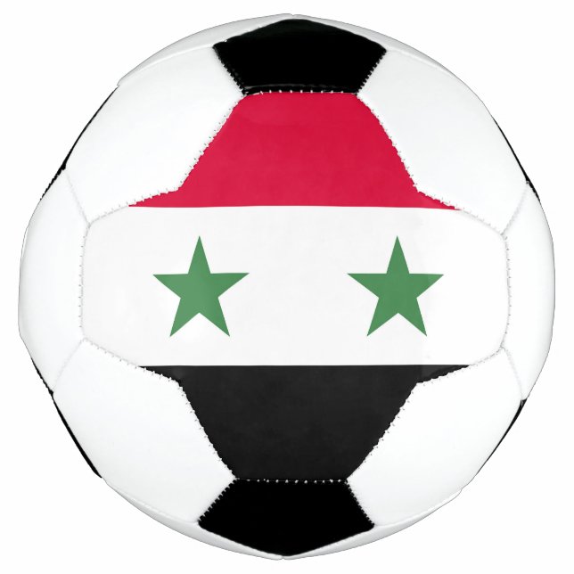 Balón De Fútbol Bandera de Siria (Anverso)