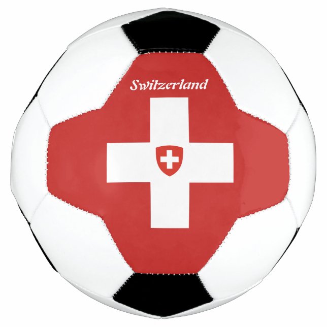 Balón De Fútbol Bandera de Suiza (Anverso)