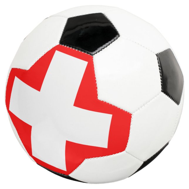Balón De Fútbol bandera de suiza (Tres cuartos)