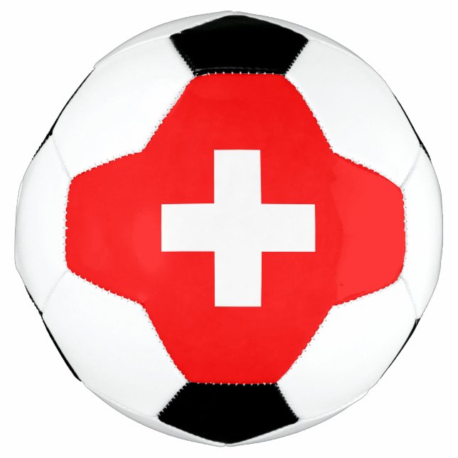 Balón De Fútbol Bandera de Suiza (Anverso)