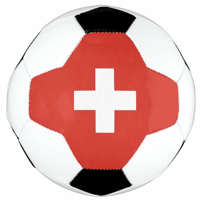 Balón De Fútbol Bandera de Suiza (Anverso)