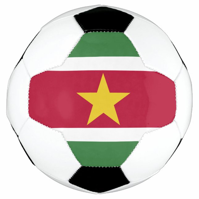 Balón De Fútbol Bandera de Surinam (Anverso)