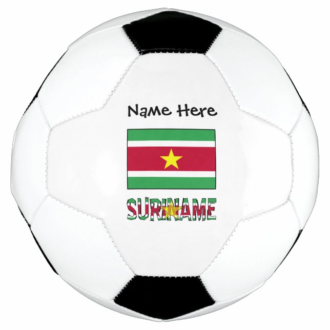 Balón De Fútbol Bandera de Surinam personalizada (Anverso)