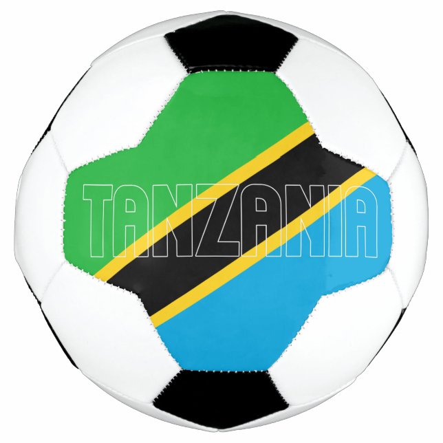 Balón De Fútbol Bandera de Tanzania adorable bola patriótica (Anverso)