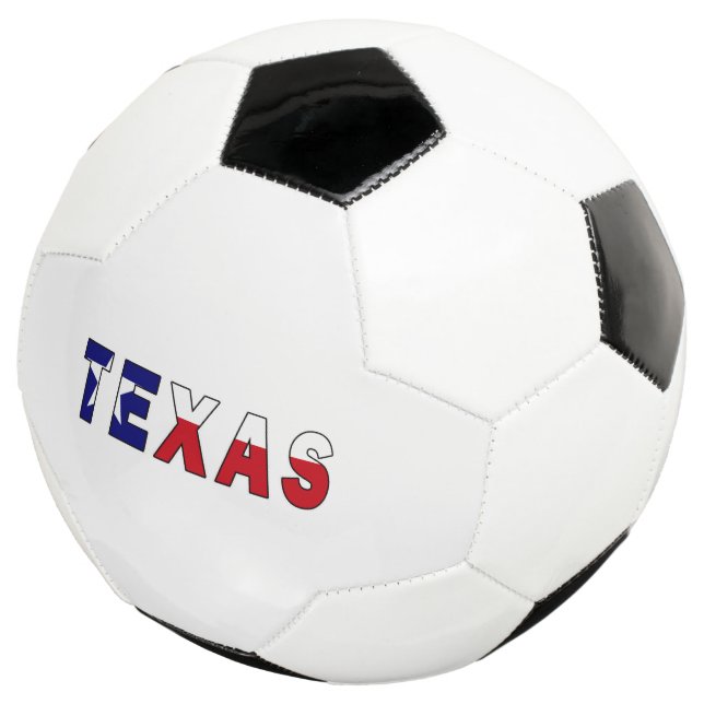 Balón De Fútbol Bandera de Texas (Tres cuartos)