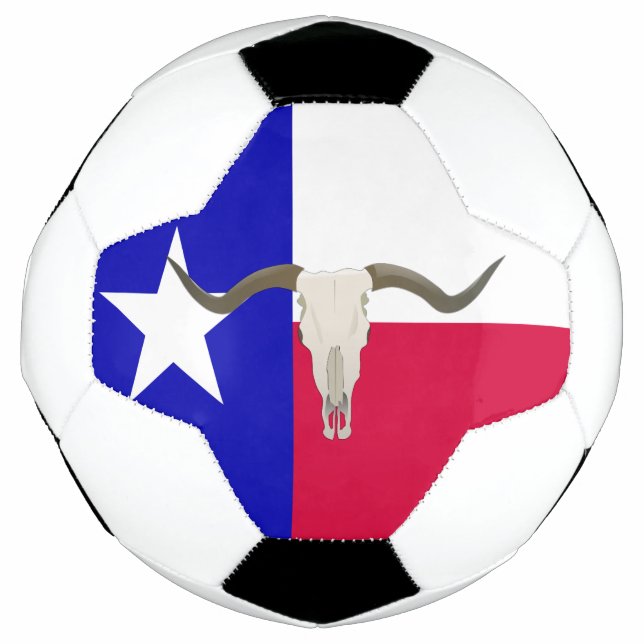 Balón De Fútbol Bandera de Texas (Anverso)