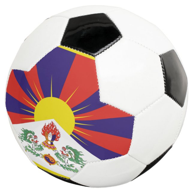 Balón De Fútbol bandera de tibet (Tres cuartos)