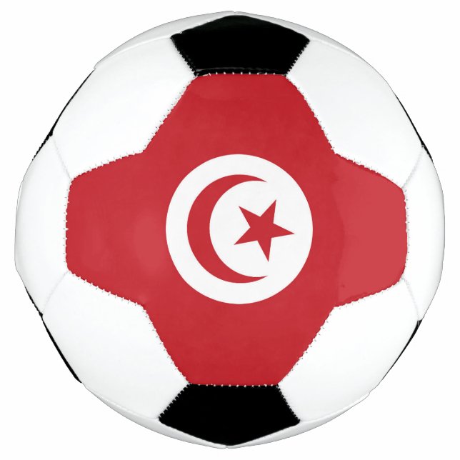 Balón De Fútbol Bandera de Túnez (Anverso)