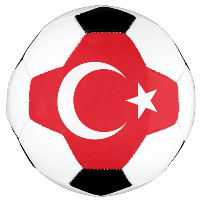 Balón De Fútbol Bandera de Turquía (Anverso)