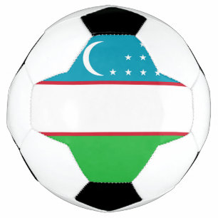 Balón De Fútbol Bandera de Uzbekistán