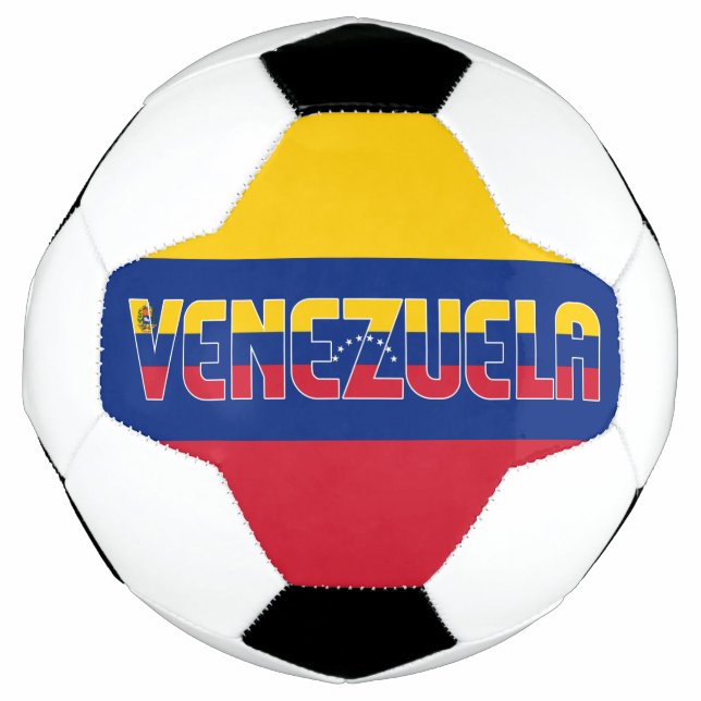 Balón De Fútbol Bandera de Venezuela Adorable Patriótico (Anverso)
