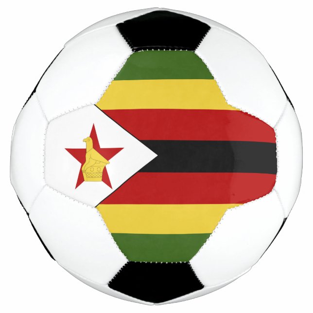 Balón De Fútbol Bandera de Zimbabue (Anverso)