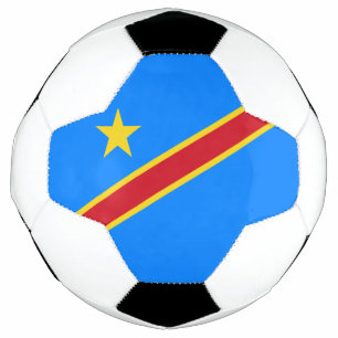Balón De Fútbol Bandera del Congo Kinshasa