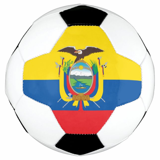 Balón De Fútbol Bandera del Ecuador (Anverso)
