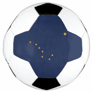 Balón De Fútbol Bandera del estado de Alaska
