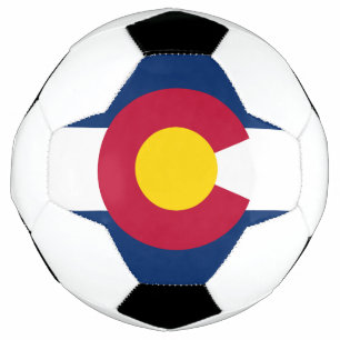 Balón De Fútbol Bandera del estado de Colorado