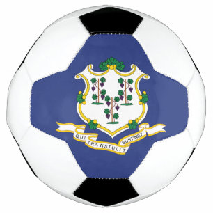 Balón De Fútbol Bandera del estado de Connecticut