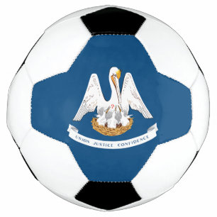 Balón De Fútbol Bandera del estado de Luisiana