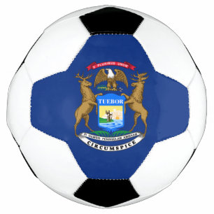 Balón De Fútbol Bandera del estado de Míchigan