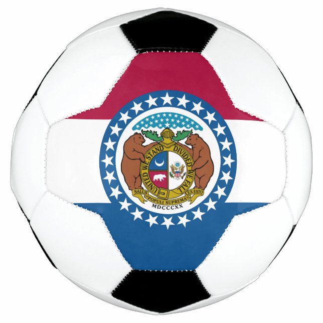 Balón De Fútbol Bandera del Estado de Misuri (Anverso)